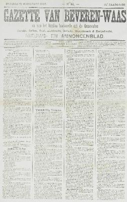 Gazette van Beveren-Waas 15/02/1903