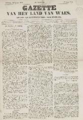 Gazette van het Land van Waes 10/01/1847