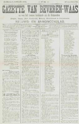 Gazette van Beveren-Waas 05/01/1902