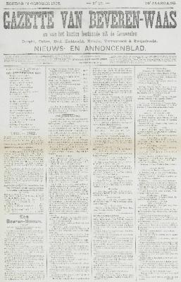 Gazette van Beveren-Waas 12/10/1902