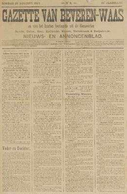 Gazette van Beveren_Waas 15/08/1897