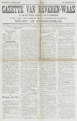 Gazette van Beveren-Waas 20/05/1906