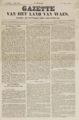 Gazette van het Land van Waes 10/05/1846