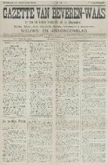 Gazette van Beveren-Waas 12/01/1890