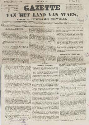 Gazette van het Land van Waes 28/01/1849