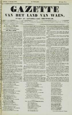 Gazette van het Land van Waes 18/12/1853
