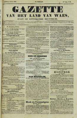 Gazette van het Land van Waes 10/06/1855