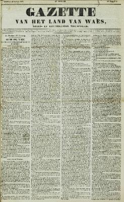 Gazette van het Land van Waes 25/01/1857