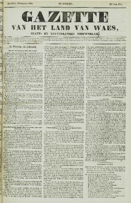 Gazette van het Land van Waes 19/02/1854