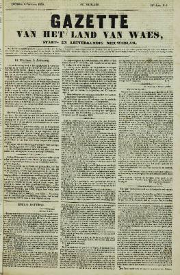 Gazette van het Land van Waes 06/02/1853
