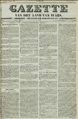 Gazette van het Land van Waes 03/10/1858