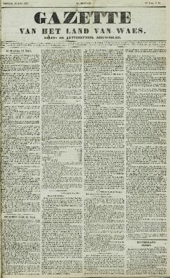 Gazette van het Land van Waes 12/04/1857
