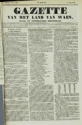 Gazette van het Land van Waes 15/07/1855