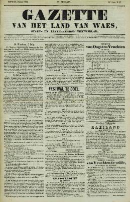 Gazette van het Land van Waes 03/07/1853