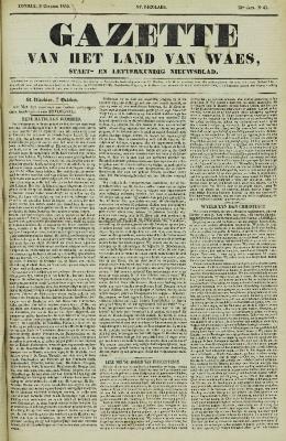 Gazette van het Land van Waes 08/10/1854