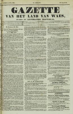 Gazette van het Land van Waes 27/05/1855