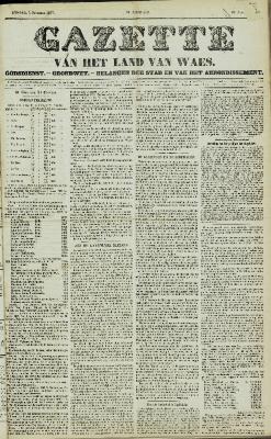 Gazette van het Land van Waes 01/11/1857