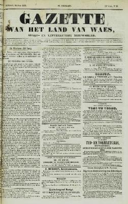 Gazette van het Land van Waes 24/06/1855