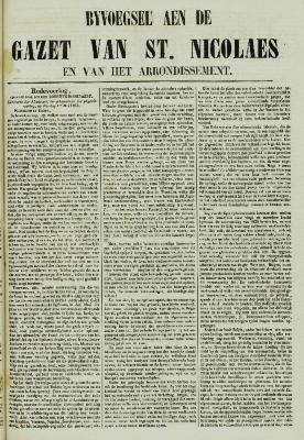 Gazet van St. Nicolaes 08/05/1853