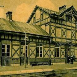 Prentkaart Spoorlijn 57 station Grembergen