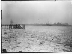 Ijsgang op de Schelde (2): aanlegsteiger