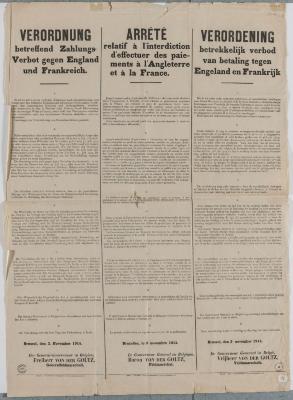 1914-Buitenlandse betalingen verboden