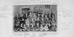 Klasfoto gemeenteschool Sinaai 1878