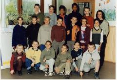 Zwaanaarde klas juffrouw Christel Deck 2001-2001