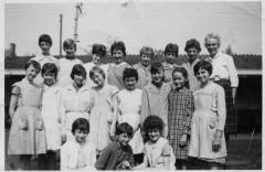 1962 - '63 Lagere school meisjes Zwaanaarde Sinaai. Klas juf Maria de Jaeck
