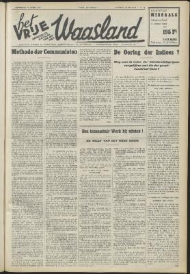 Het vrije Waasland 14/04/1951